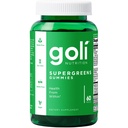 Goli SuperGreen Vitamine Gummy - Compte 60 - Vitamines et minéraux essentiels - à base végétale, végétalien, sans gluten et sans gélatine - Santé de l'intérieur, boîte de 1