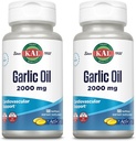 KAL Huile d'ail 2000 Softgels, 100 Count.