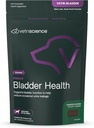 VÉTRISCIENCE Mâches de santé, supplément de vétri Bladder pour chiens, soutien à l'incontinence, réduction des fuites urinaires et de la vésicule suractive, protéines de soja et trèfle rouge, poulet, 60 comte