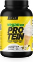 Protéines véganes par HTLT (en poudre de protéines à base de plantes) Mélange de poudre de protéines de pois et de riz pour les shakes à haute teneur en protéines et les préparations au four (crème glacée de vanille)