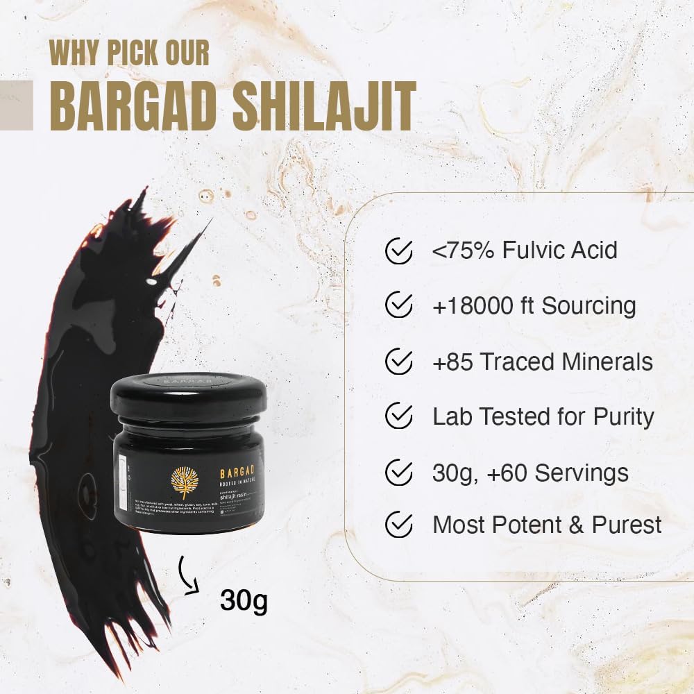 La résine Shilajit Himalayan pour les femmes 100% Pure, Gold Grade & Lab Tested Minéraux 30g de Wellness Premium