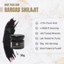 La résine Shilajit Himalayan pour les femmes 100% Pure, Gold Grade & Lab Tested Minéraux 30g de Wellness Premium