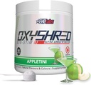 EHP Labs OxyShred Non Stimulant Pre Workout Powder - Stim Free Pre Workout, Caffeine Free Preworkout pour les hommes et les femmes avec L Glutamine et acétyl L Carnitine - Apple, 60 portions