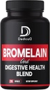 6en1 Bromelain 500mg Supplément - 1000mg par portion - 210 Capsules avec mélange digestif de santé comme Quercetin, Ginger, Turmeric, Papaya - Soutien général santé, digestion et système immunitaire