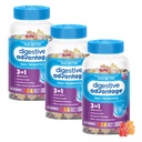 Avantage digestif 3-en-1 Saveurs de fruits naturelles Gommies probiotiques pour les femmes et les hommes Bloaging occasionnel, trouble abdominale mineur et santé des gommies, 60 comtes Gommies (3 pack)