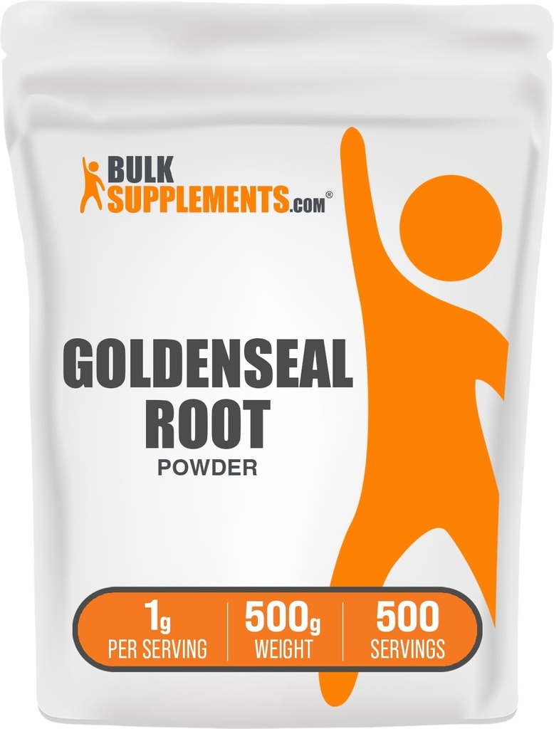 BulkSupplements.com Poudre de seigle d'or - Supplément à base de plantes, provenant de la racine de seigle d'or - Vegan & sans gluten, 1g par portion, 500g (1,1 lb) (paquet de 1)
