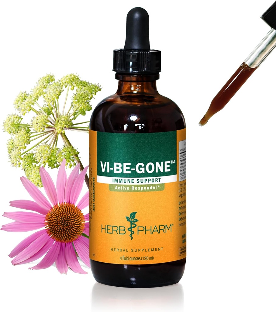 Herb Pharm Virattack Formule à base de plantes liquides avec lomatium pour le support actif du système immunitaire - 4 Once