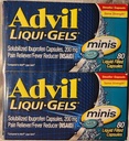 Advil Liqui-Gels Minis, 80 Capsules Per Bottle (3 Bottles)