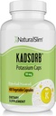 NaturalSlim Potassium Citrate naturel Gluconate 99 mg - Kadsorb soutient l'équilibre électrolytique et le pH normal - Suppléments de potassium absorbants avec minéraux essentiels - Non OGM 400 Capsules 1 Pack