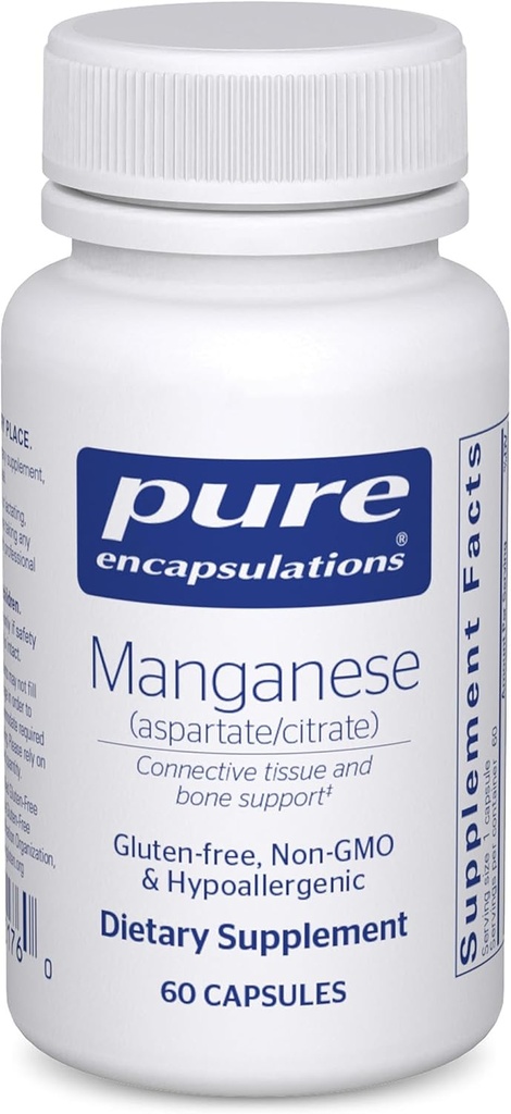 Encapsulations pures Manganèse (Aspartate/Citrate)