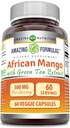 Formules étonnantes Mangue africaine avec supplément de thé vert 500 Mg par service