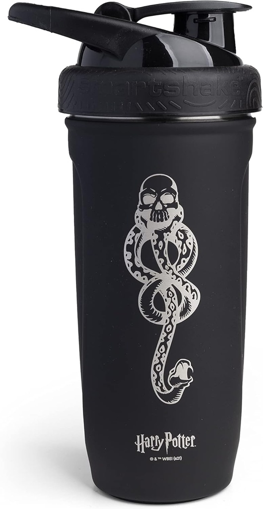 Smartshake Reforce Acier inoxydable Harry Potter Dark Mark Logo Shaker Bouteille (900 ml/30 oz)