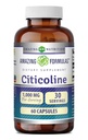 Formules étonnantes Supplément citicoline $ 1000 Mg par service $ Capsules $ Non-GMO $ Sans gluten $ Fabriqué aux États-Unis (1 Pack, 60 Compte)