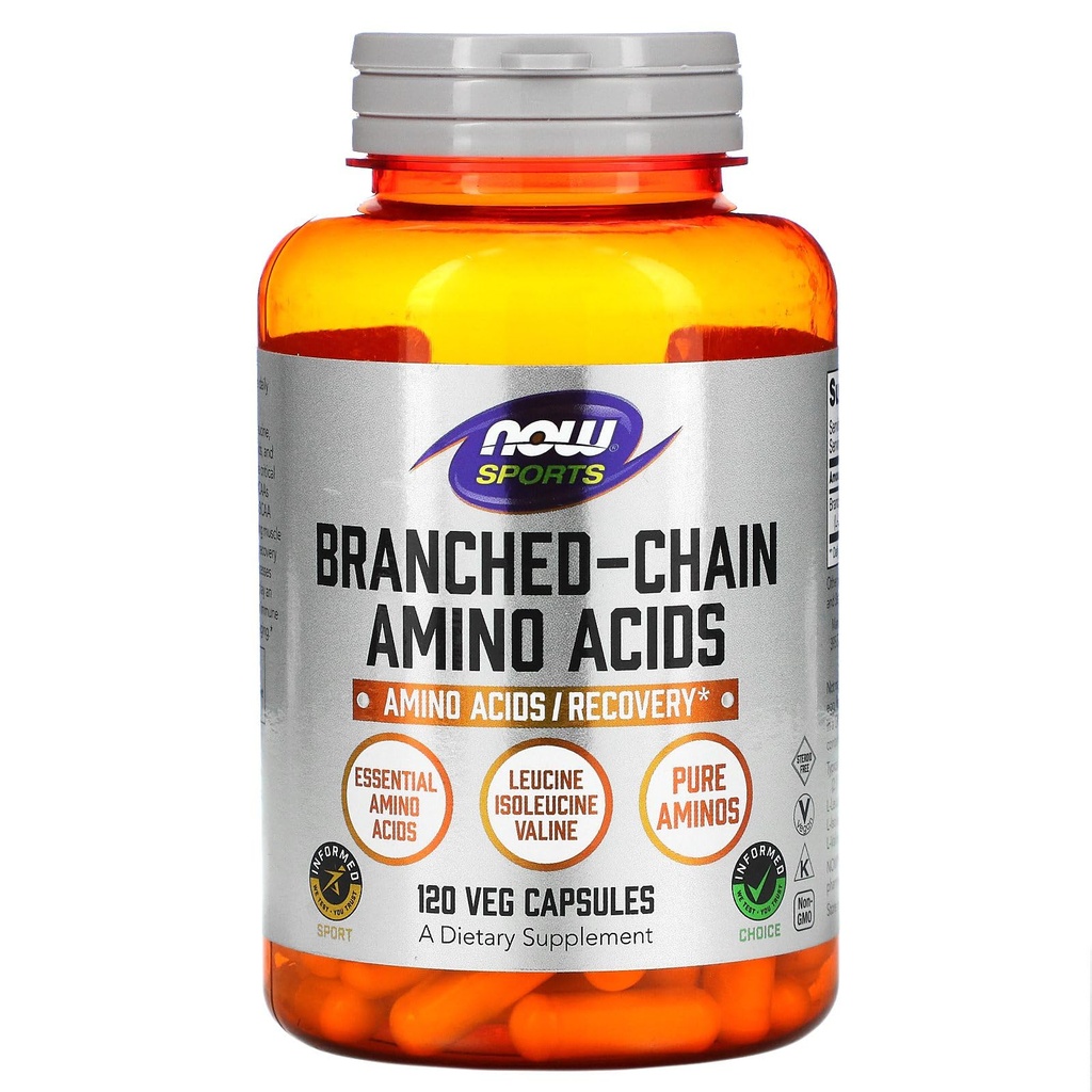 NOW Foods Branch-Chain Amino (BCAA) 800mg, 120 Capsules