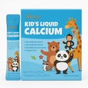 Supplément de calcium liquide pour enfants sans âge, aux os de croissance, vitamine D, zinc et magnésium, avec extrait de basse marine - haute absorption, support immunitaire, sans gluten - 25 ml (15 Nombre)