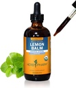 Herb Pharm Certified Organic Lemon Balm Liquid Extract for Calming Nervous System Support, Glycérite sans alcool, 4 once