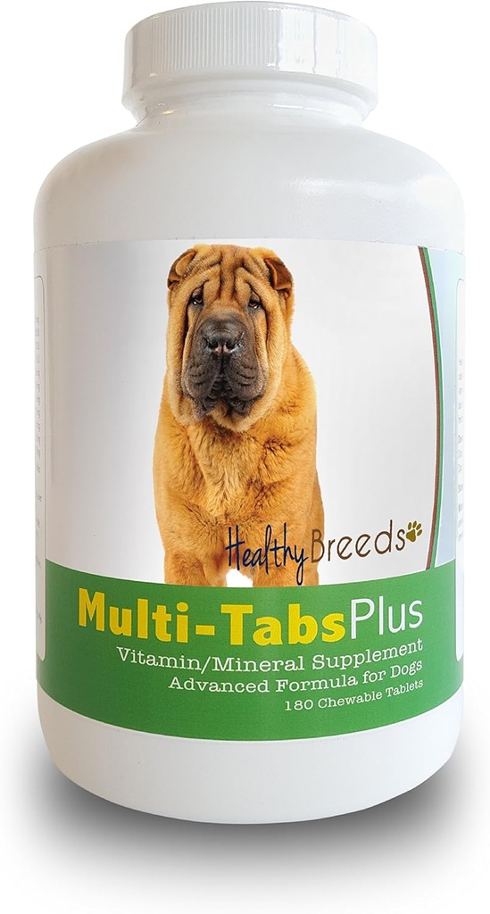 Breeds Santé Chinois Shar Pei Multi-Tabs Plus Comprimés à croquer 180 Compte