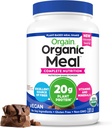 Orgain bio végétalien substitut de protéines poudre, chocolat crémeux fudge - 20g Protéines végétales, sans gluten, sans lait, sans lactose, sans soja, sans sucre ajouté, pour les smoothies et shakes - 2.03lb