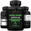 Super Greens - Système immunitaire - 500 mg 120 capsules végétaliennes - Superfoods pour Booster quotidien - Mélange de kéto sain avec açai, blégrass, Guarana, Chlorella, Lin, Matcha, Maca - par NextGenU