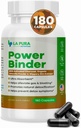 LaPura Power Binder Blend – Détox & Nettoyez avec le charbon activé, la poudre de Chlorella organique et l'extrait d'orme de sliperie – aide à amplifier le gaz et le blottir – favorise la désintoxication naturelle - 180 capsules