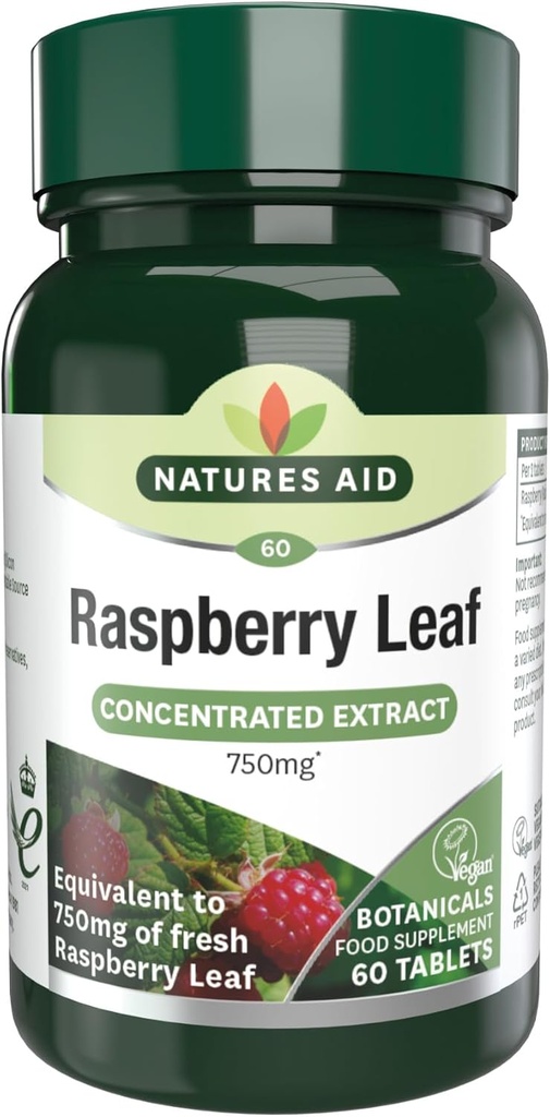 Feuille de framboise 375mg (750mg équiv) 60 onglets