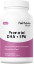 Fairhaven Health Peapod Prenatal DHA Suppléments à l'huile de poisson islandaise premium pour une grossesse en santé EPA DHA Omega 3 Supplément pour le cerveau, l'oeil, le développement cardiaque