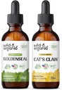 Teinture de seaux d'or sauvages et organiques 2 fl oz & chats Teinture de griffes 4 fl oz