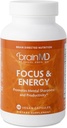 Dr Amen BrainMD Focus & Energy - 120 Capsules - Mental Endurance Booster, encourage la concentration et l'attention - Sans caféine, sans gluten - 30 portions