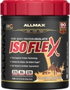 ALLMAX Nutrition ISOFLEX Isolate de protéines de lactosérum, beurre d'arachide au chocolat - 0,9 lb - 27 grammes de protéines par scoop - Zéro gras et sucre - 99% Sans lactose - Sans gluten et sans soja - Env. 15 Services