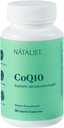 NATALIST CoQ10 Ubiquinone 120 mg Vitamine Vitamine Antioxydant puissant et supplément de soutien énergétique cellulaire - Haute absorption pour les femmes et les hommes Vegan, non-OGM - 60 capsules liquides