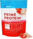 Equip Foods Premier Protéine Poudre de purée de boeuf pur, herbacé Poudre de protéines Carnivore Protéine Isolée de Paléo, Keto Friendly de Gluten et sans produits laitiers Aide à construire et à réparer Tissu de 30 portions, fraise