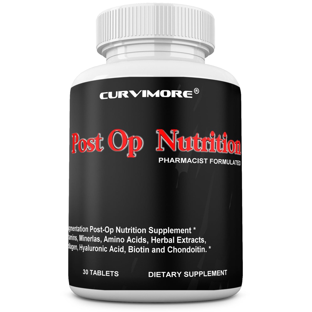 Post OP Nutrition Pills Pré & Post Op Support. Aides Temps de récupération et diminution de la formation de cicatrices et de plaies. Soutenir la guérison des cicatrices et de la peau. 30 comprimés