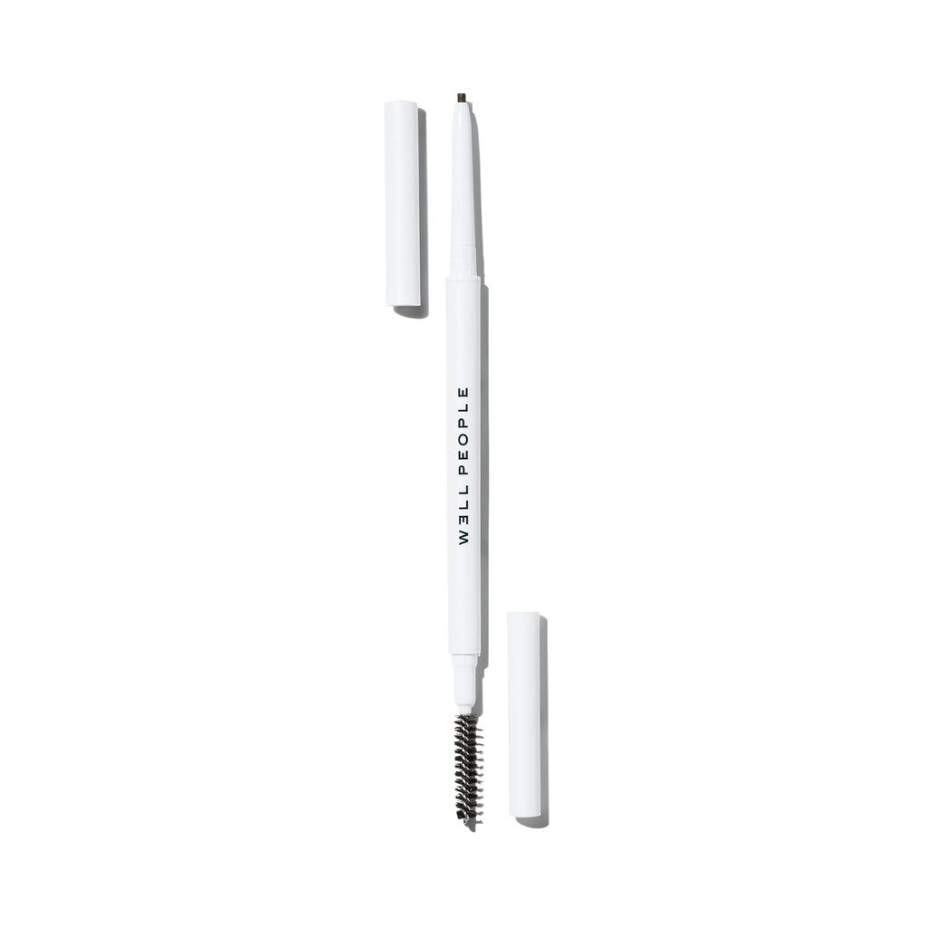 Well People Expressionist Brow Pencil, Définition de Brow Pencil pour une finition naturelle, Conseil ultra-fin pour la précision totale, végétalien et sans cruauté, brun profond