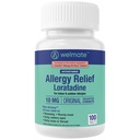 WELMATE - Allergie - Loratadine 10 mg - 24 heures de soulagement Antihistamine - Non somnolence - Nez de runny - Éternuement - Démangeaison Nez et gorge - Yeux aqueux - Allergie intérieure et extérieure Médicaments - 100 Compte