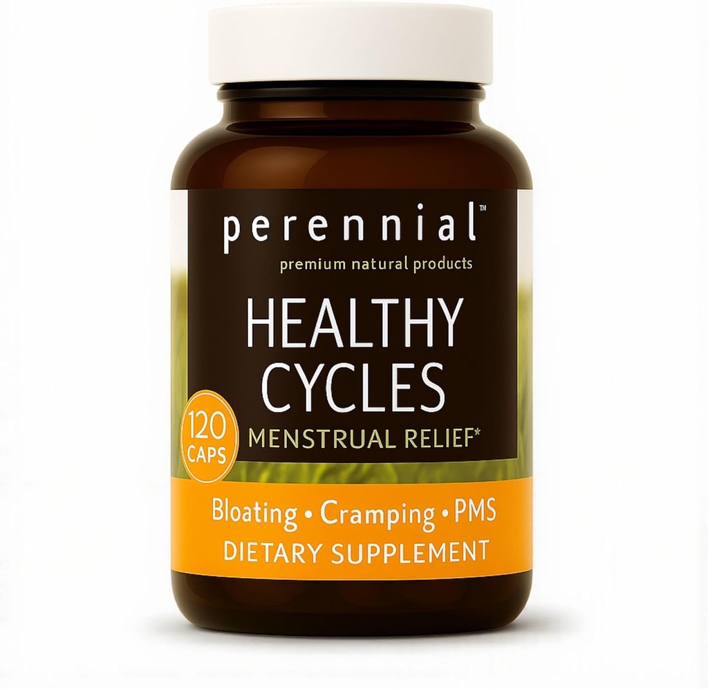 Cycles en santé – PMS et supplément de soulagement de période avec Vitex, Dong Quai et Raspberry Leaf – soutient l'équilibre menstruel et le confort – Formule naturelle pour les femmes cycle santé – 120 capsules