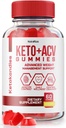 NutraRize KetoKandies Keto+ACV Gummies pour la perte de poids, supplément de force maximale, Gomitas critiques (60 Gummies)
