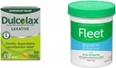 Dulcolax Overnight Relief Laxative for Gentle Constipation Relief, Bisacodyl 5 mg Comprimés, 50 Comte et Flotte Glycerin Laxative Suppositoires pour Constipation Adulte, Jar Laxative Adulte Aloe Vera, 50 Ct