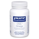 Encapsulations pures O.N.E. Omega - Supplément à l'huile de poisson pour la santé cardiaque, les articulations, la peau, les yeux et la cognition* - Huile de poisson concentré avec EPA et DHA - 60 capsules de softgel