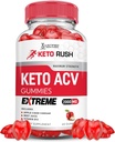 Laboratoires justifiés Keto Rush Keto ACV Gummies Extreme 2000MG Keto Rush Keto Gummies Vinaigre de cidre de pomme formulé avec du jus de betterave de grenade en poudre B12 Vegan Non OGM 60 Gummys