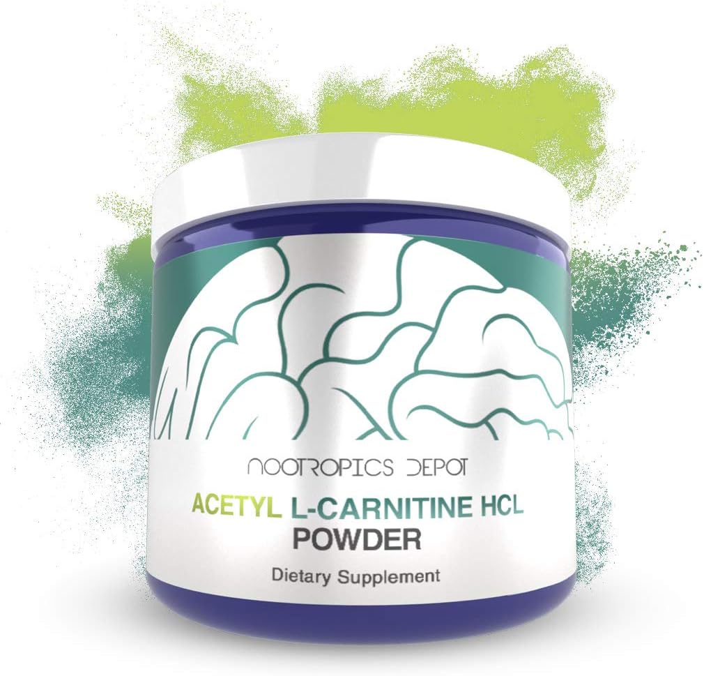 Nootropics Depot Acétyl L-Carnitine Poudre de HCL Formulaire de 125 Grams de HCL ALCAR.