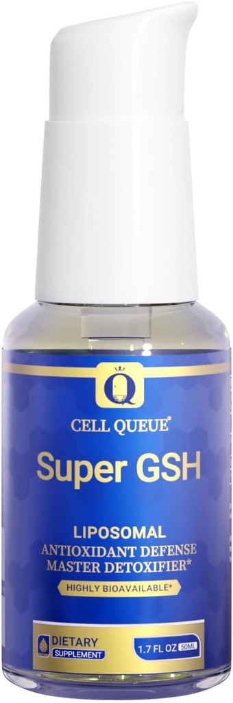 Glutathion liposomique - supplément de glutathion liquide, pour le soutien immunitaire, la désintoxication hépatique et le vieillissement en santé - Défense antioxydante - Absorption supérieure, 1,7 fl oz