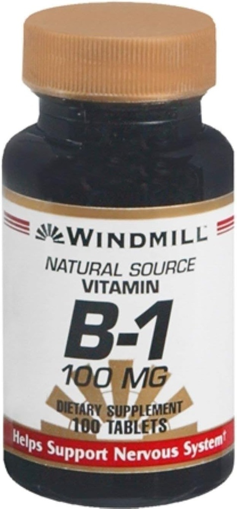 Moulin à vent Vitamine B-1 100 mg Comprimés 100 Comprimés (paquet de 10)