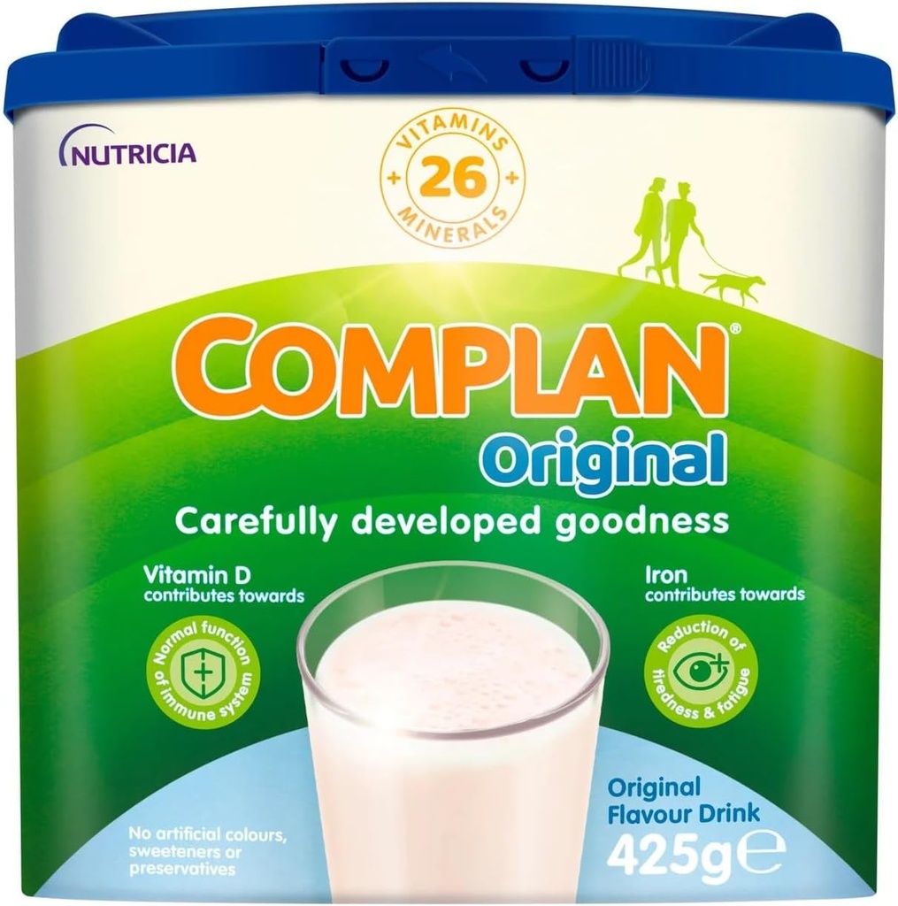 Complan boisson nutritive riche en vitamine Original Saveur 425g 7-8 portions