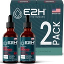 E2H Red Banded Polypore Extract - Formule de supplément de champignons pour le soutien immunitaire, la santé digestive, l'énergie et l'immunité naturelle (2 bouteilles)