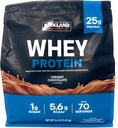 Kirkland Signature Whey 25g Protéines,1g de sucre,5,6g BCAAs, environ 70 portions Chocolat crémeux Aromatisé