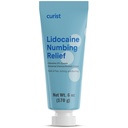 Curiste 5% Crème Lidocaïne Résistance maximale Relief de la douleur topique - 6 oz (170 g) XL Tube - Nombre Formulation rapide et efficace de nombre - (1 Pack - 6 oz Tube)