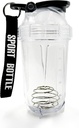 Blender Shaker Bottle, 500ml/16oz, Dishwasher Safe, Shatterproof, Portable Pre Workout Whey Protein Drink Cup, Mixes Cocktails Shakes, gifts for men women, white elephant gifts for adults