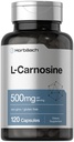 Horbäach L-Carnosine 500mg. 120 Capsule Supplément.