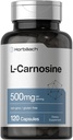 Horbäach L-Carnosine 500mg. 120 Capsule Supplément.
