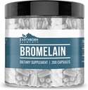 Éléments terriens Bromelain 200 Capsules, pures et non diluées, sans additifs